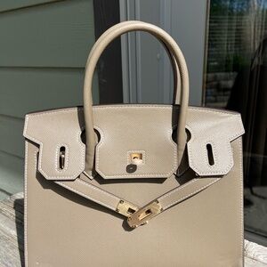 👜 Birkin STYLE Purse - Tan - NWOT 👜
